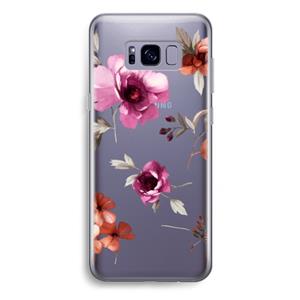 CaseCompany Geschilderde bloemen: Samsung Galaxy S8 Plus Transparant Hoesje