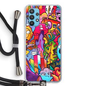 CaseCompany Dreams: Samsung Galaxy A32 4G Transparant Hoesje met koord