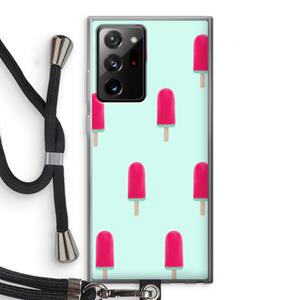 CaseCompany Waterijsje: Samsung Galaxy Note 20 Ultra / Note 20 Ultra 5G Transparant Hoesje met koord