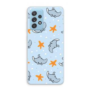CaseCompany Manta: Samsung Galaxy A73 Transparant Hoesje