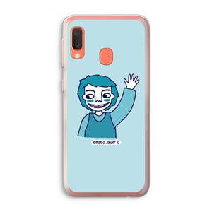 CaseCompany Zwaai: Samsung Galaxy A20e Transparant Hoesje