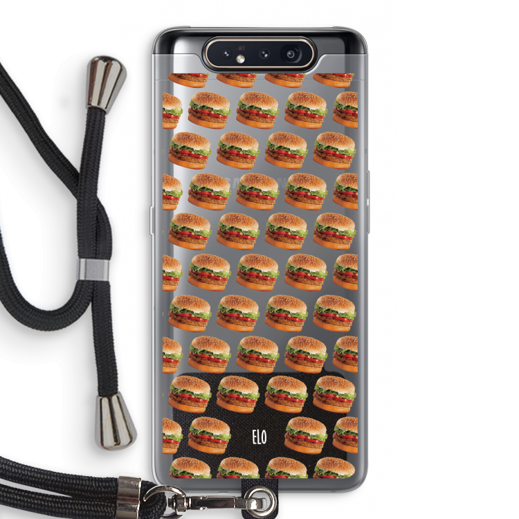 CaseCompany Giants: Samsung Galaxy A80 Transparant Hoesje met koord