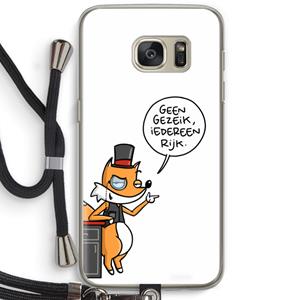 CaseCompany Geen Gezeik: Samsung Galaxy S7 Transparant Hoesje met koord