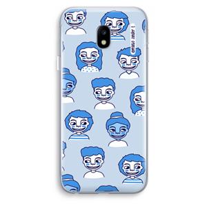 CaseCompany Gezichtjes: Samsung Galaxy J3 (2017) Transparant Hoesje