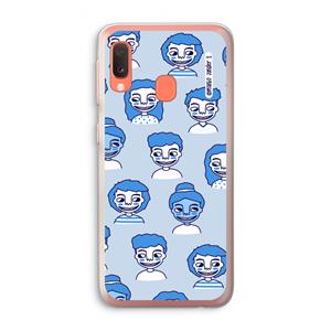 CaseCompany Gezichtjes: Samsung Galaxy A20e Transparant Hoesje