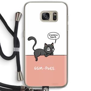 CaseCompany GSM poes: Samsung Galaxy S7 Transparant Hoesje met koord