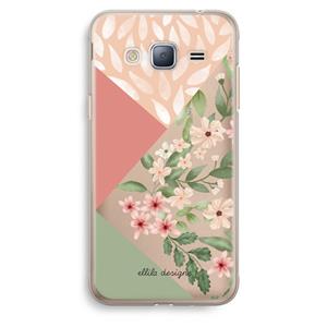 CaseCompany Sweet heaven geometrics: Samsung Galaxy J3 (2016) Transparant Hoesje