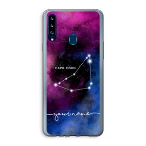 CaseCompany Sterrenbeeld - Donker: Samsung Galaxy A20s Transparant Hoesje