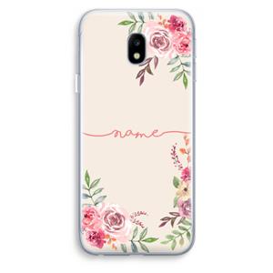 CaseCompany Rozen: Samsung Galaxy J3 (2017) Transparant Hoesje