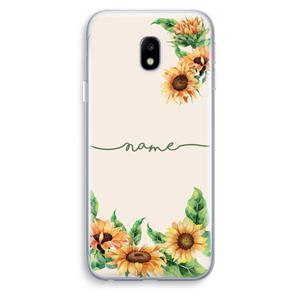 CaseCompany Zonnebloemen: Samsung Galaxy J3 (2017) Transparant Hoesje