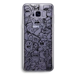 CaseCompany Vexx Black City : Samsung Galaxy S8 Plus Transparant Hoesje