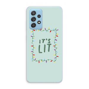 CaseCompany It's Lit: Samsung Galaxy A73 Transparant Hoesje