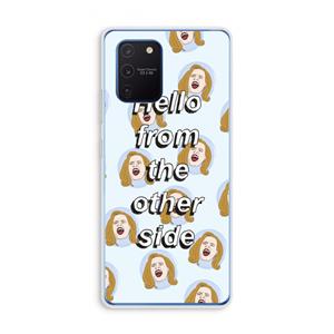 CaseCompany Hello: Samsung Galaxy Note 10 Lite Transparant Hoesje