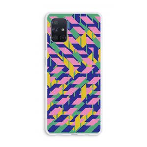 CaseCompany Skew Blush 1: Galaxy A71 Transparant Hoesje