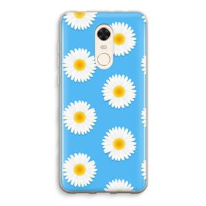 CaseCompany Margrietjes: Xiaomi Redmi 5 Transparant Hoesje