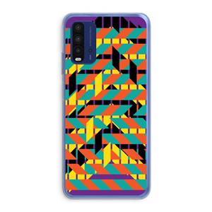 CaseCompany Skew Bee 2: Xiaomi Redmi 9T Transparant Hoesje