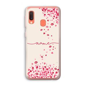 CaseCompany Hartjes en kusjes: Samsung Galaxy A20e Transparant Hoesje