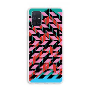 CaseCompany Skew Blush 2: Galaxy A71 Transparant Hoesje