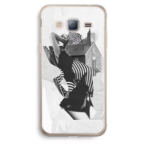 CaseCompany House: Samsung Galaxy J3 (2016) Transparant Hoesje