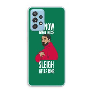 CaseCompany Sleigh Bells Ring: Samsung Galaxy A73 Transparant Hoesje