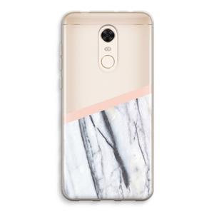 CaseCompany A touch of peach: Xiaomi Redmi 5 Transparant Hoesje