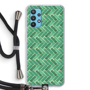 CaseCompany Moroccan tiles 2: Samsung Galaxy A32 4G Transparant Hoesje met koord