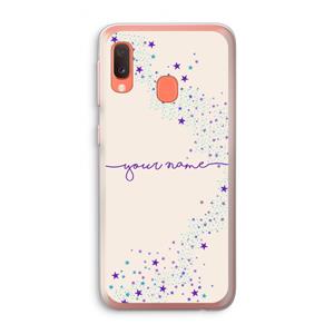CaseCompany Sterren: Samsung Galaxy A20e Transparant Hoesje