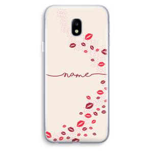 CaseCompany Kusjes: Samsung Galaxy J3 (2017) Transparant Hoesje
