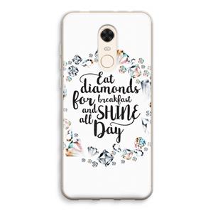 CaseCompany Diamonds: Xiaomi Redmi 5 Transparant Hoesje