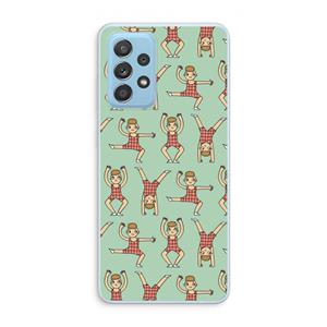 CaseCompany Gymboys: Samsung Galaxy A73 Transparant Hoesje
