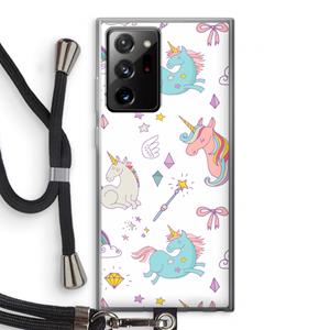 CaseCompany Fantasiewereld: Samsung Galaxy Note 20 Ultra / Note 20 Ultra 5G Transparant Hoesje met koord