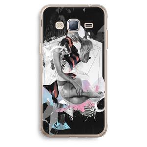 CaseCompany Camouflage de sommeil: Samsung Galaxy J3 (2016) Transparant Hoesje