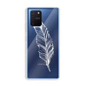 CaseCompany Pluim: Samsung Galaxy Note 10 Lite Transparant Hoesje