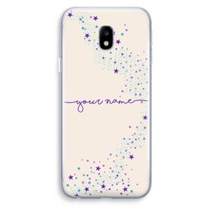 CaseCompany Sterren: Samsung Galaxy J3 (2017) Transparant Hoesje