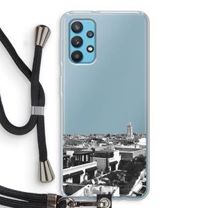 CaseCompany Marrakech Skyline : Samsung Galaxy A32 4G Transparant Hoesje met koord