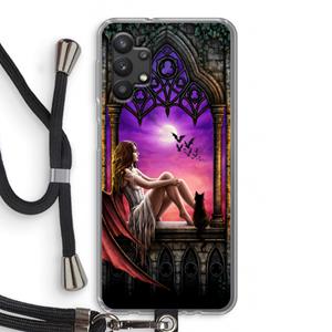 CaseCompany Kinderen van de nacht: Samsung Galaxy A32 5G Transparant Hoesje met koord