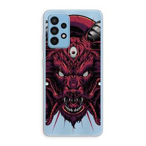 CaseCompany Hell Hound and Serpents: Samsung Galaxy A52 Transparant Hoesje
