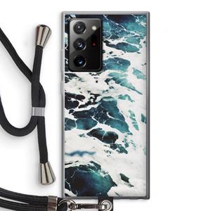 CaseCompany Golven: Samsung Galaxy Note 20 Ultra / Note 20 Ultra 5G Transparant Hoesje met koord