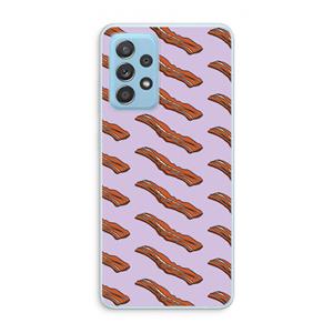 CaseCompany Bacon to my eggs #2: Samsung Galaxy A73 Transparant Hoesje