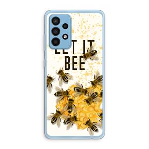 CaseCompany Let it bee: Samsung Galaxy A52 Transparant Hoesje