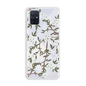 CaseCompany Blossoming spring: Galaxy A71 Transparant Hoesje