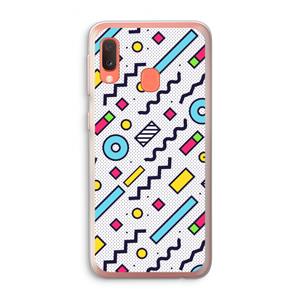 CaseCompany 8-bit N°8: Samsung Galaxy A20e Transparant Hoesje