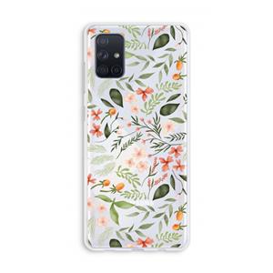 CaseCompany Sweet little flowers: Galaxy A71 Transparant Hoesje