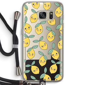 CaseCompany Citroenen: Samsung Galaxy S7 Transparant Hoesje met koord