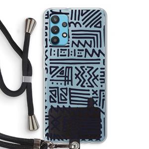 CaseCompany Marrakech print: Samsung Galaxy A32 4G Transparant Hoesje met koord
