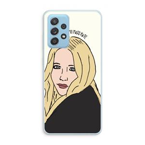 CaseCompany Mary Kate: Samsung Galaxy A73 Transparant Hoesje