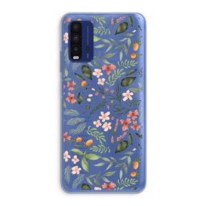 CaseCompany Sweet little flowers: Xiaomi Redmi 9T Transparant Hoesje