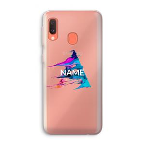 CaseCompany Abstract Spectrum: Samsung Galaxy A20e Transparant Hoesje