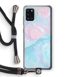 CaseCompany Fantasie pastel: Samsung Galaxy A31 Transparant Hoesje met koord
