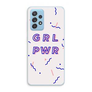 CaseCompany GRL PWR: Samsung Galaxy A73 Transparant Hoesje